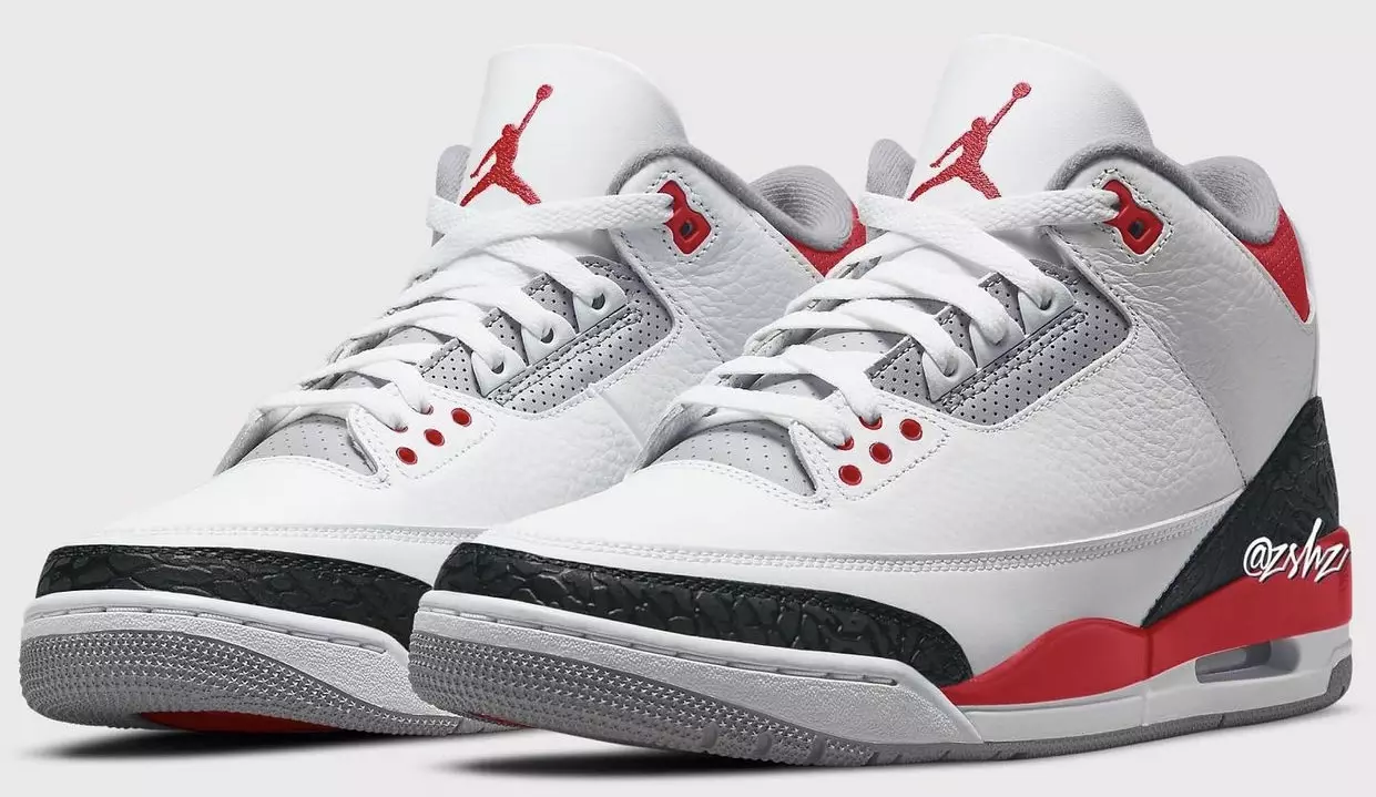 Air Jordan 3 OG Ateş Kırmızısı 2022 DN3707-160 Çıkış Tarihi