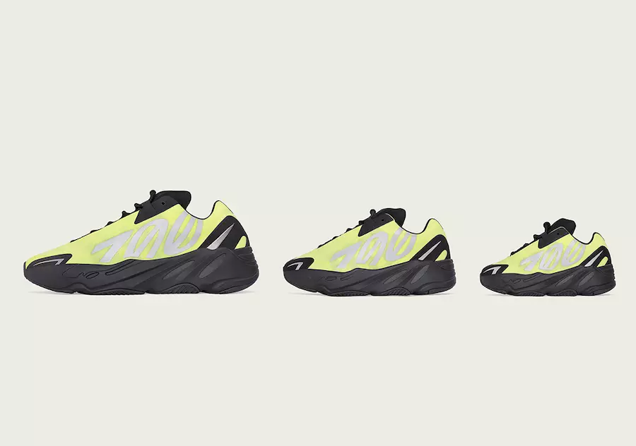 adidas Yeezy Boost 700 MNVN Phosphor FY3727 გამოშვების თარიღი