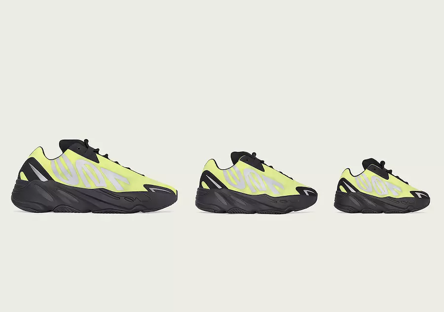 adidas Yeezy Boost 700 MNVN Phosphor FY3727 תאריך שחרור