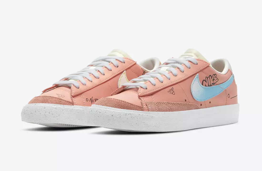 Nike Blazer Low '77 med personlig estetisk graffiti