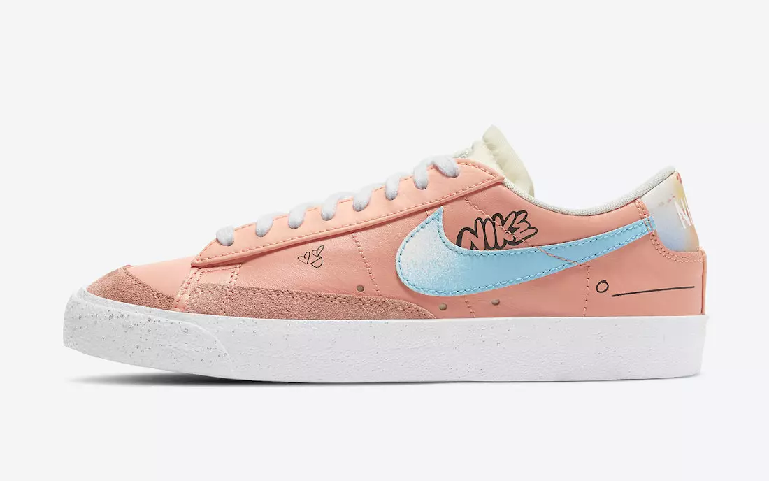 Nike Blazer Low 77 WMNS Ecstasy Crimson DJ4281-641 Tarehe ya Kutolewa