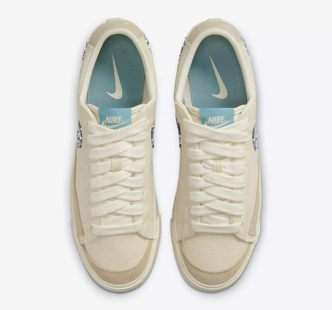 Nike Blazer Low Paisley Swoosh DJ4665-100 תאריך שחרור