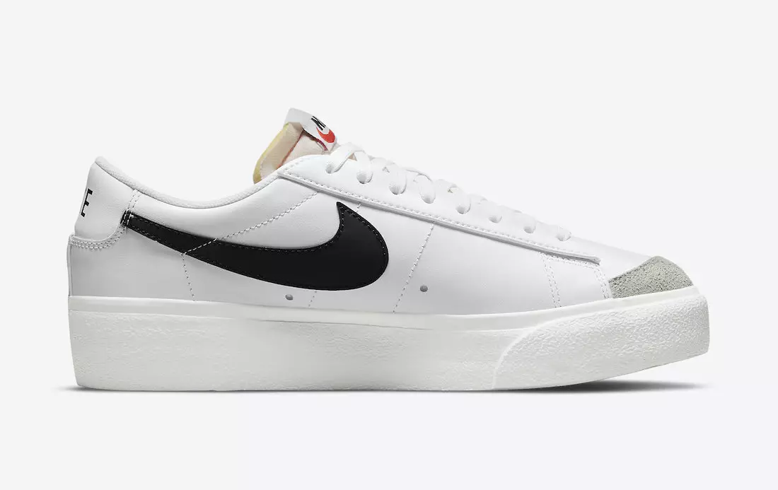 Nike Blazer Low Platform White Black DJ0292-101 تاريخ الإصدار