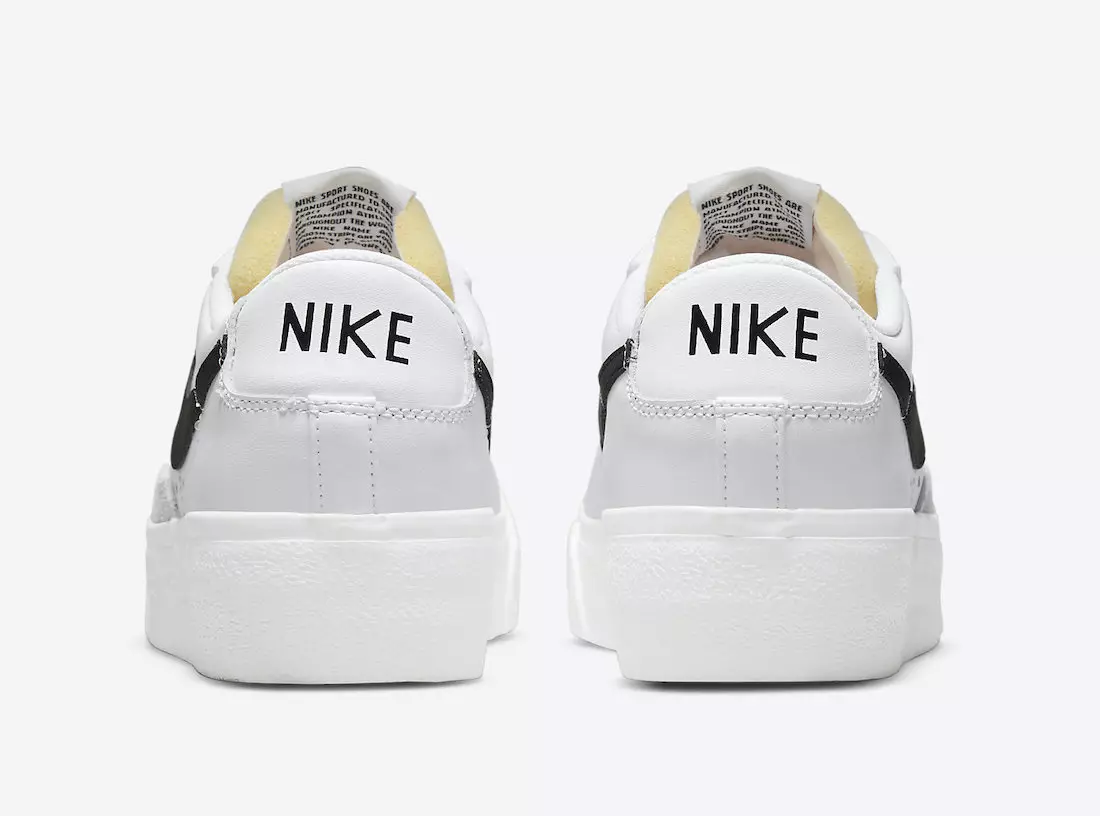 Nike Blazer Low Platform Oq qora DJ0292-101 Chiqarilgan sanasi