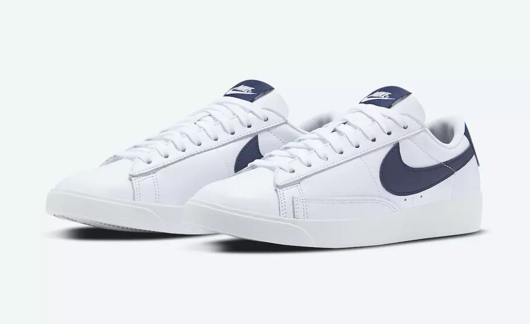 Nike Blazer Low White Midnight Navy AV9370-119 Izlaišanas datums