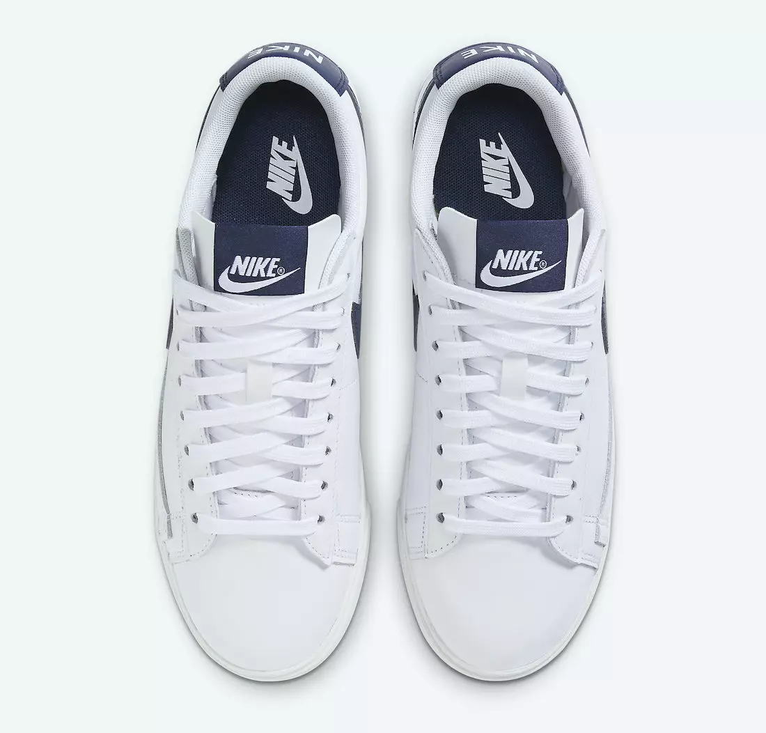 Nike Blazer Low White Midnight Navy AV9370-119 Tanggal Rilis