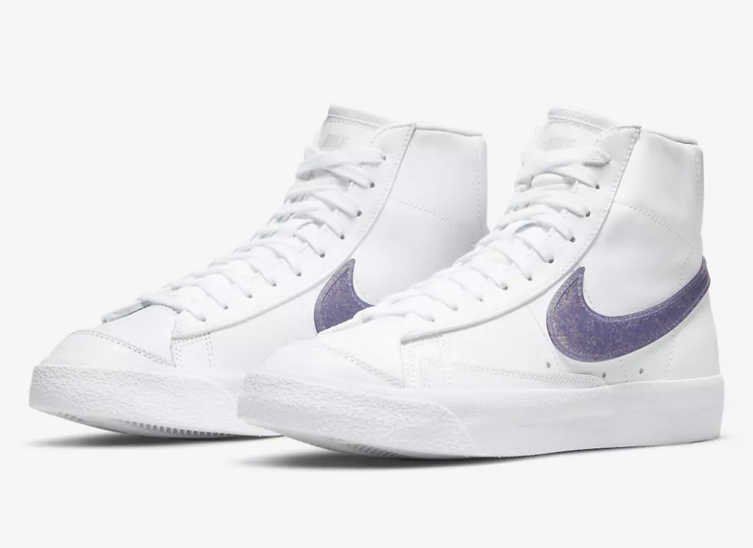 Nike Blazer Mid Purple Glitter Swoosh DH4399-101 Թողարկման ամսաթիվ