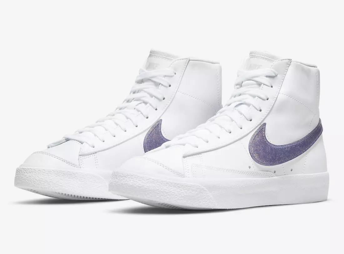 Nike Blazer Mid Purple Glitter Swoosh DH4399-101 Väljalaskekuupäev