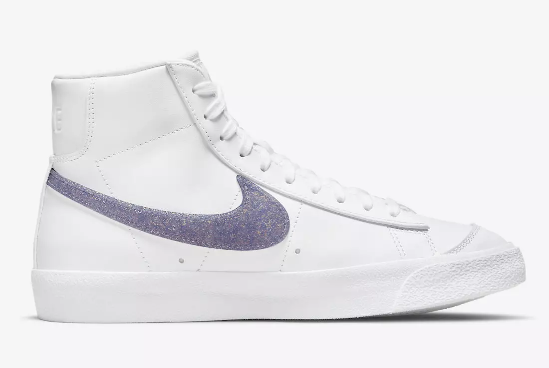 Nike Blazer Mid Purple Glitter Swoosh DH4399-101 Izlaišanas datums