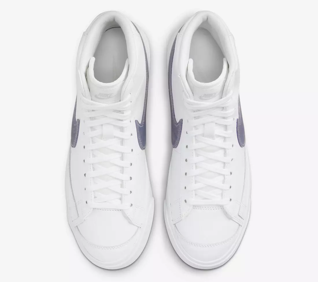 Nike Blazer Mid Purple Glitter Swoosh DH4399-101 Releasedatum