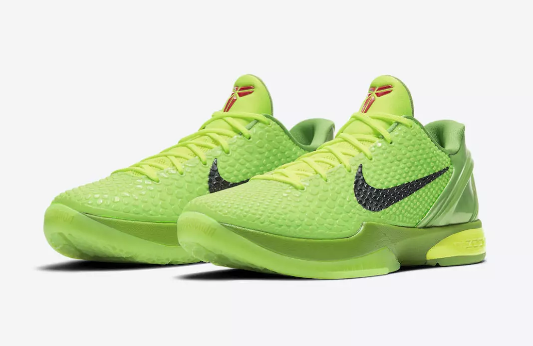 Nike Kobe 6 Protro Grinch CW2190-300 Дата випуску Ціна