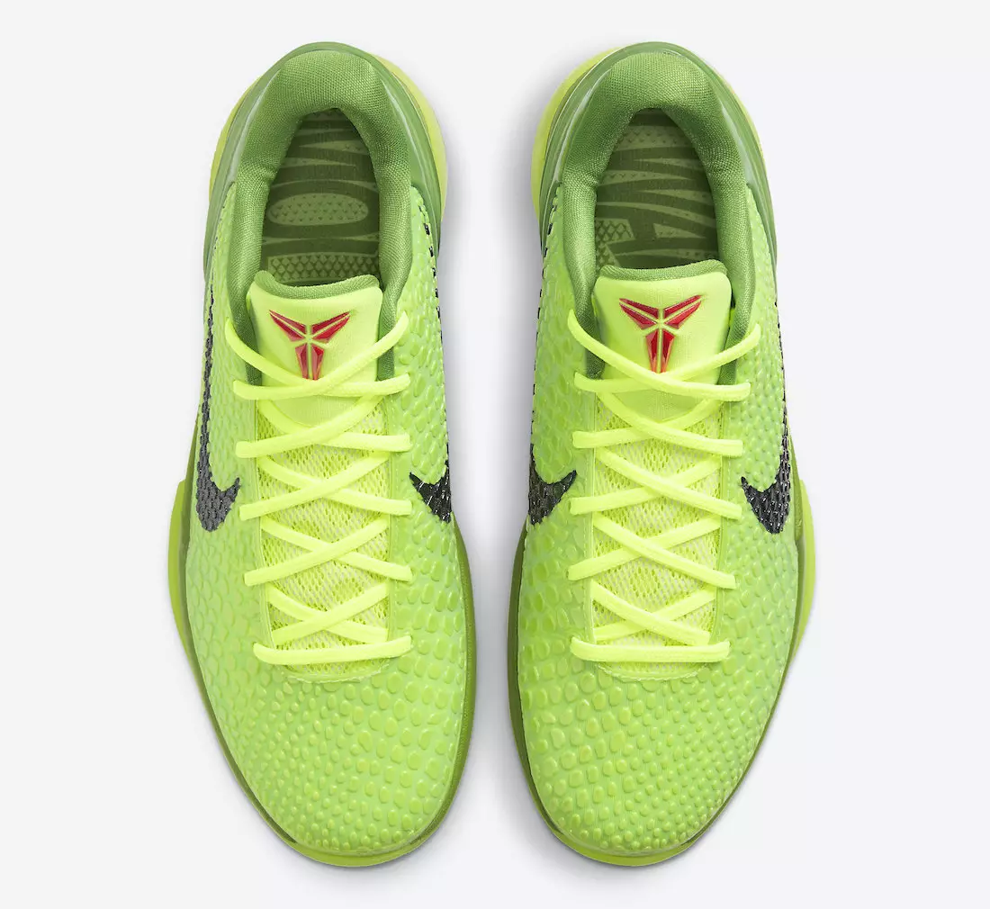 Nike Kobe 6 Protro Grinch CW2190-300 ဖြန့်ချိသည့်ရက်စွဲစျေးနှုန်း