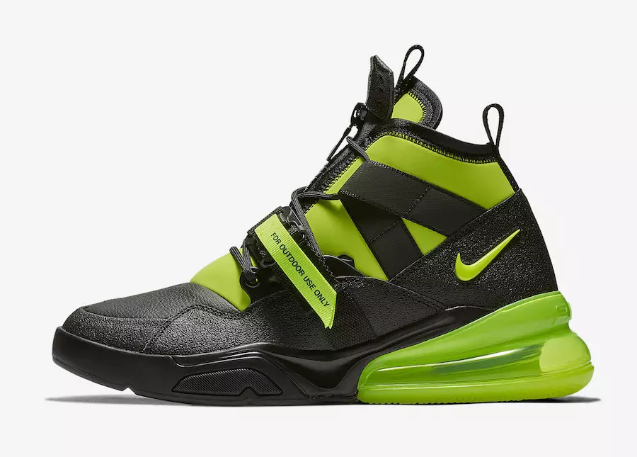 Nike Air Force 270 Utility Black Volt AQ0572-001 Utgivningsdatum