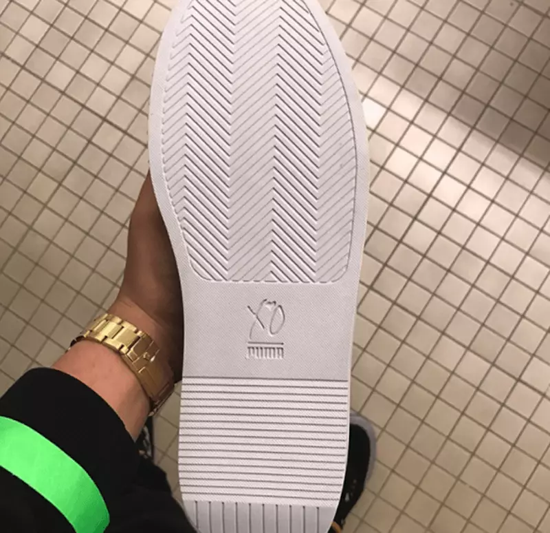 An Weeknd PUMA XO Sneakers Outsole