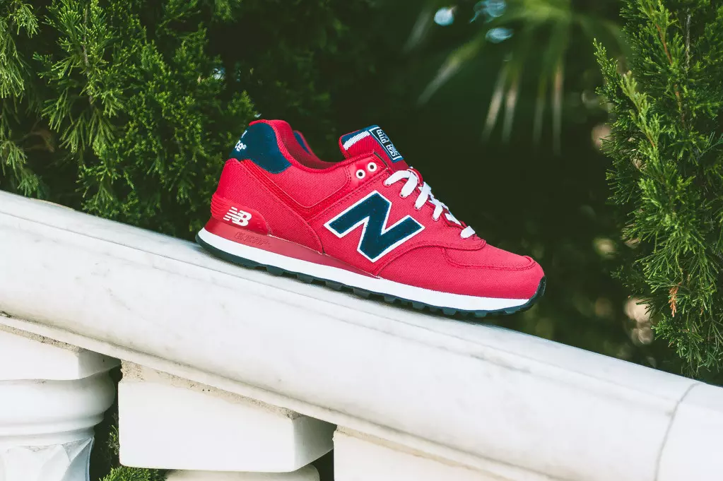 New Balance 574 “Pique Polo Pack” Rosso/Navy