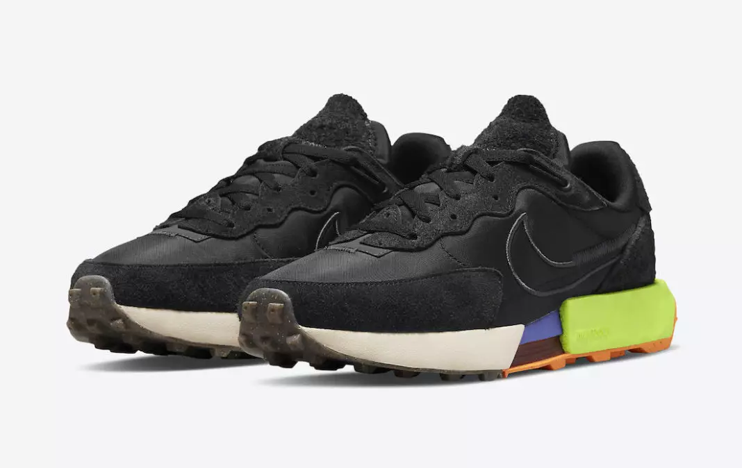 Nike Fontanka Waffle Black Volt Antracīts DC3579-001 Izlaišanas datums