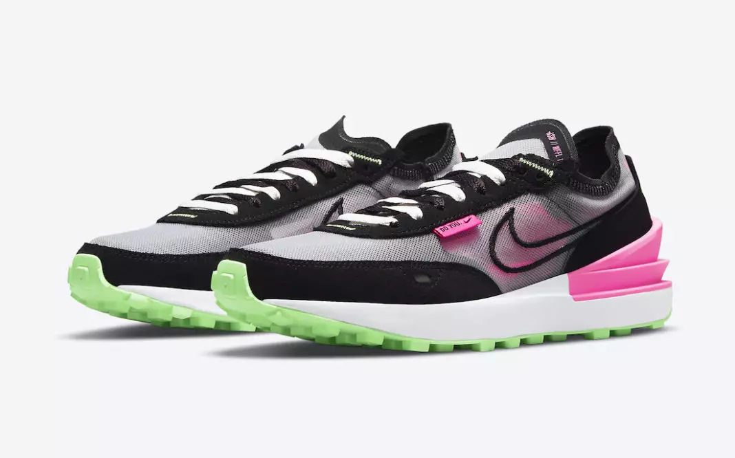 Ngày phát hành Nike Waffle One Black Green Pink DM8143-100