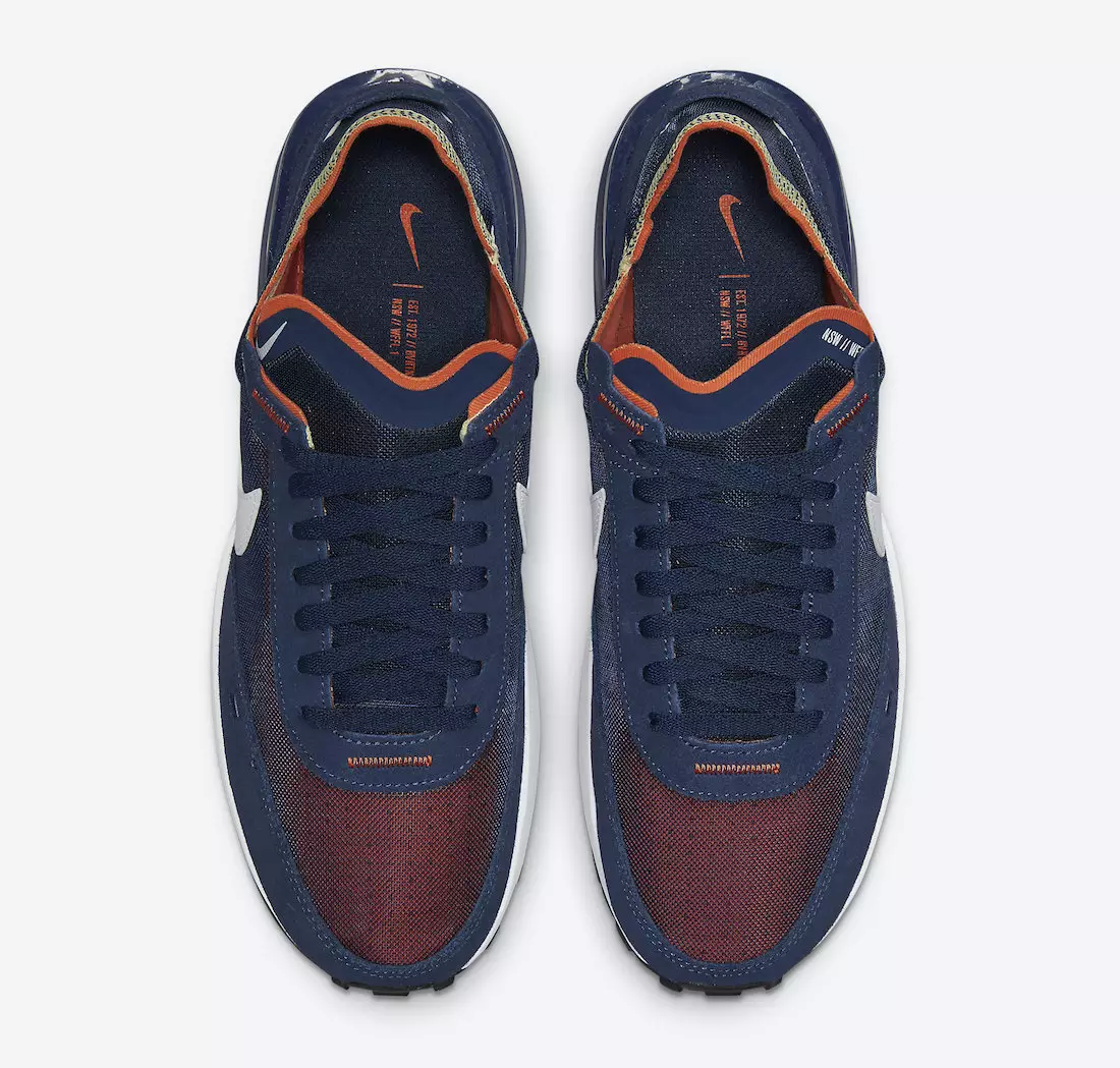 Nike Waffle One Midnight Navy Orange Tint Tint DA7995-401 Tarehe ya Kutolewa