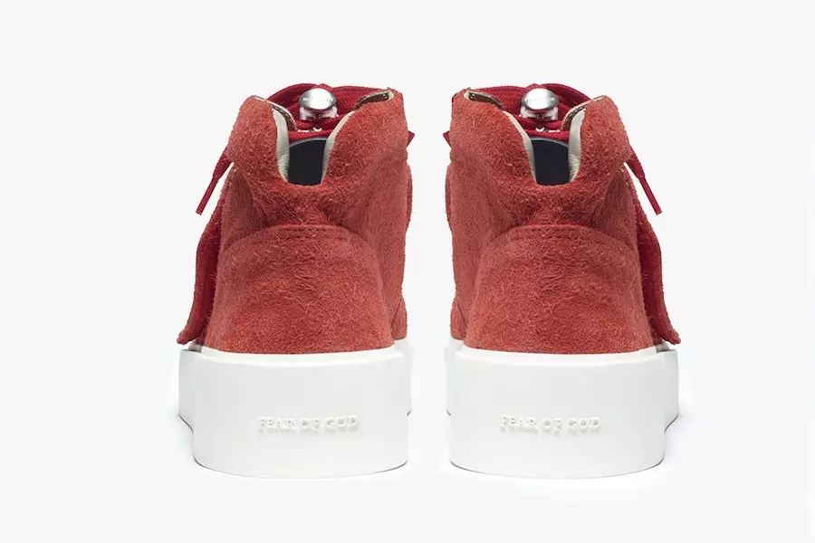 ღმერთის შიში Skate Mid Red Suede