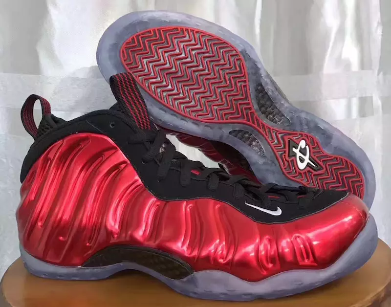 Ρετρό εξωτερική σόλα Nike Air Foamposite One Metallic Red 2017