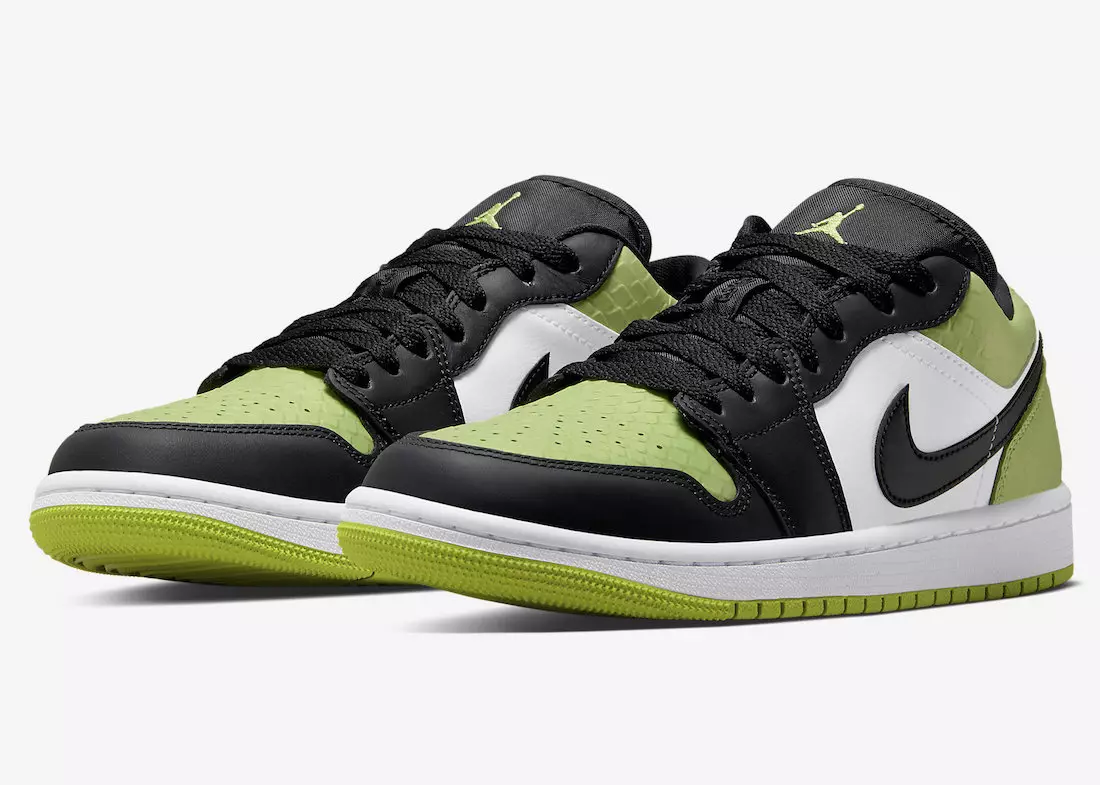 Air Jordan 1 төмен ашық жасыл жылан терісі DX4446-301 Шығарылған күні