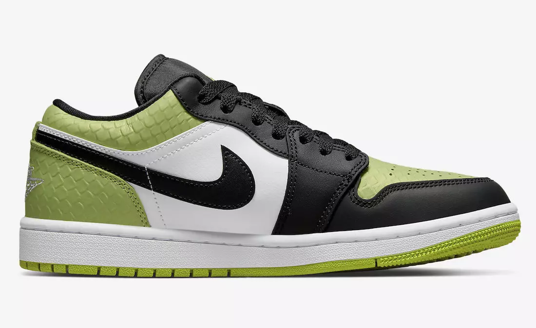 Air Jordan 1 Low Vivid Green Snakeskin DX4446-301 Чыгарылган күнү