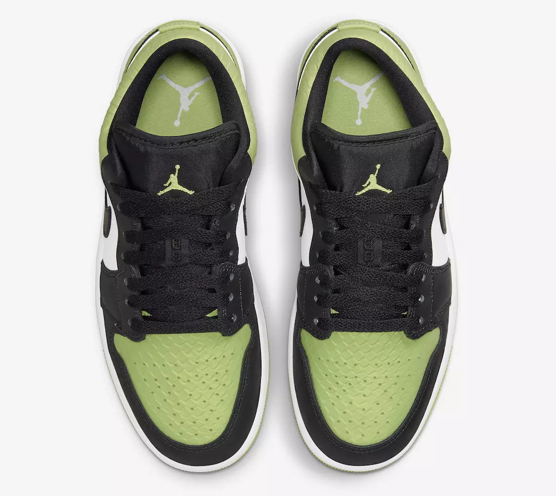 Air Jordan 1 Low Vivid Green Snakeskin DX4446-301 Útgáfudagur