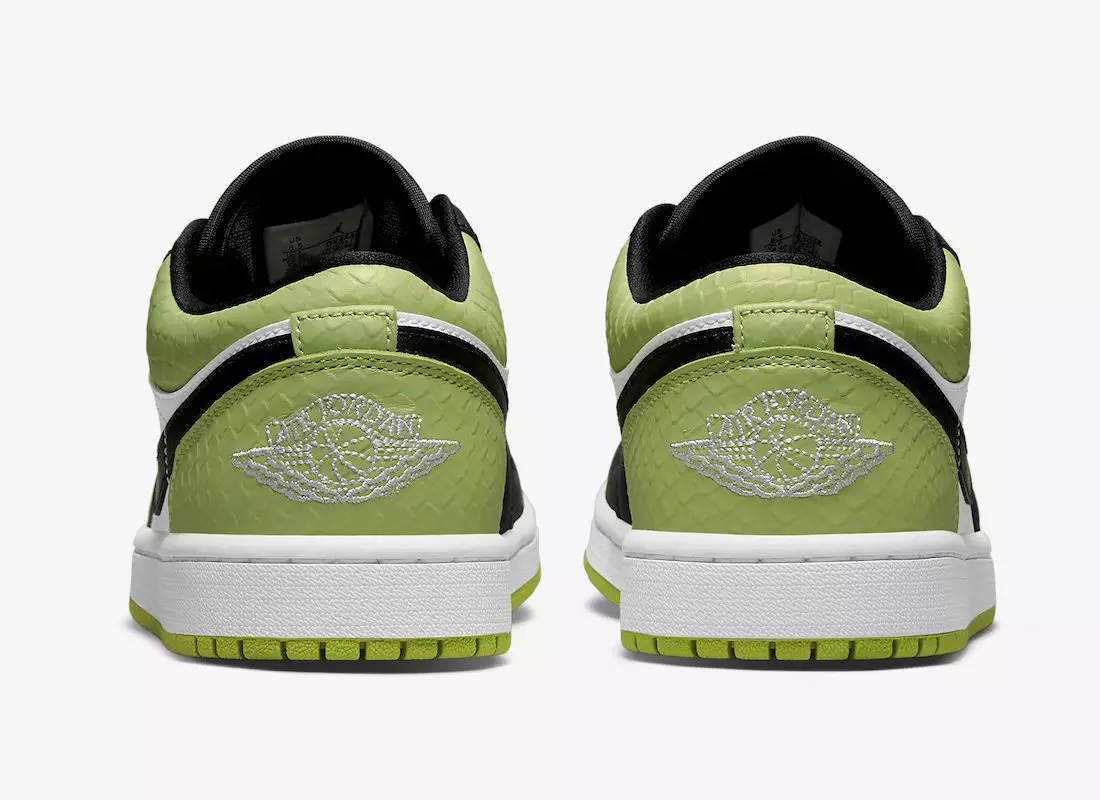 Ημερομηνία κυκλοφορίας Air Jordan 1 Low Vivid Green Snakeskin DX4446-301