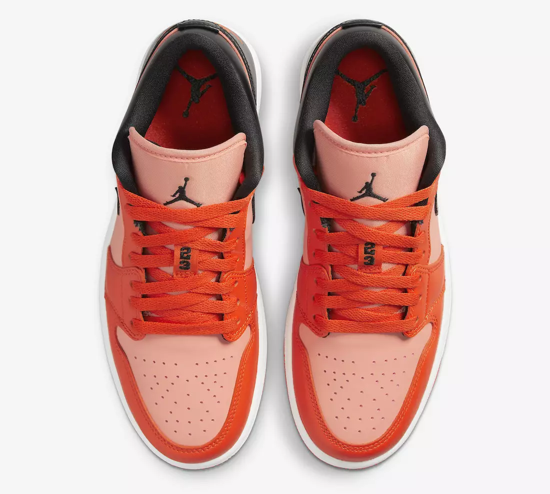 تاریخ انتشار Air Jordan 1 Low Orange Black DM3379-600