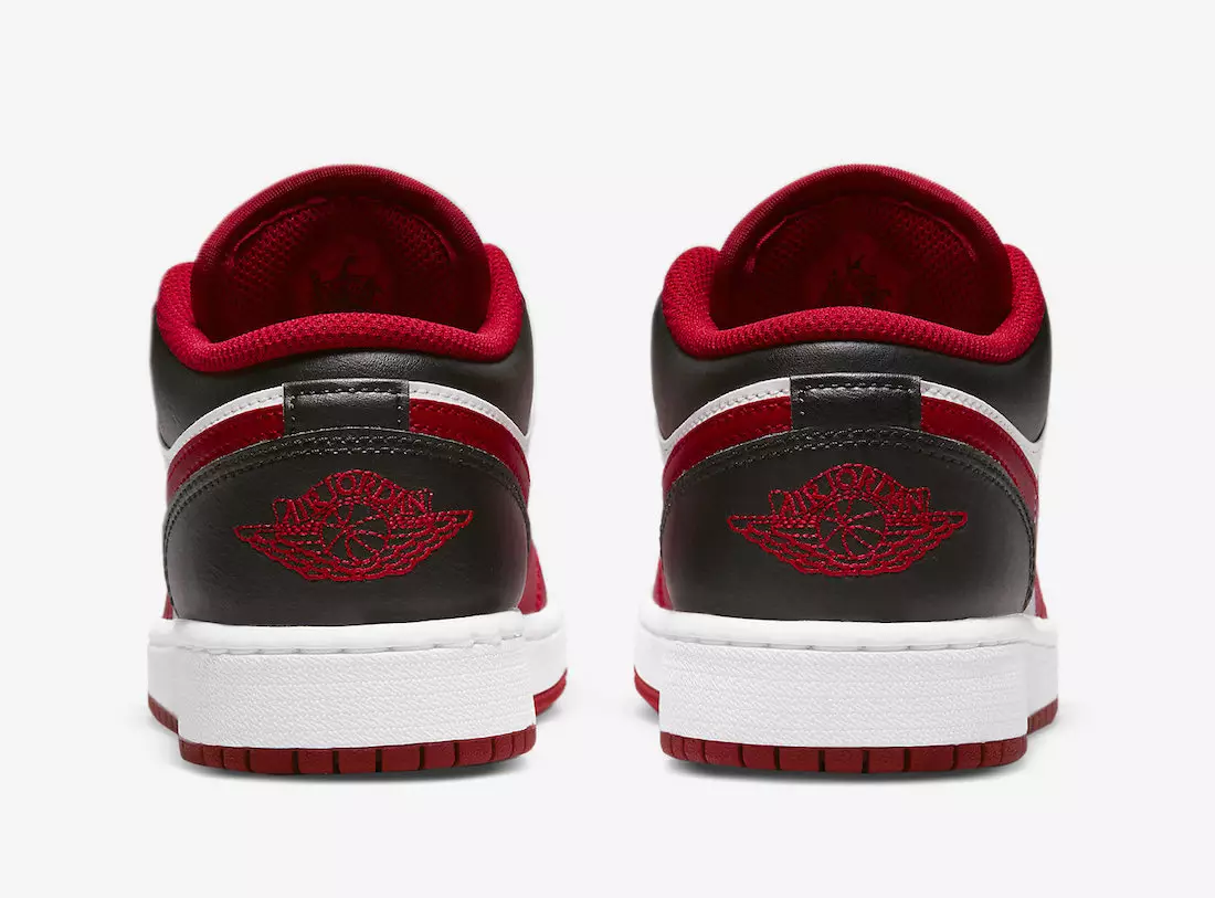 Air Jordan 1 Low Abjad Aħmar Iswed 553560-163 Data ta' Rilaxx