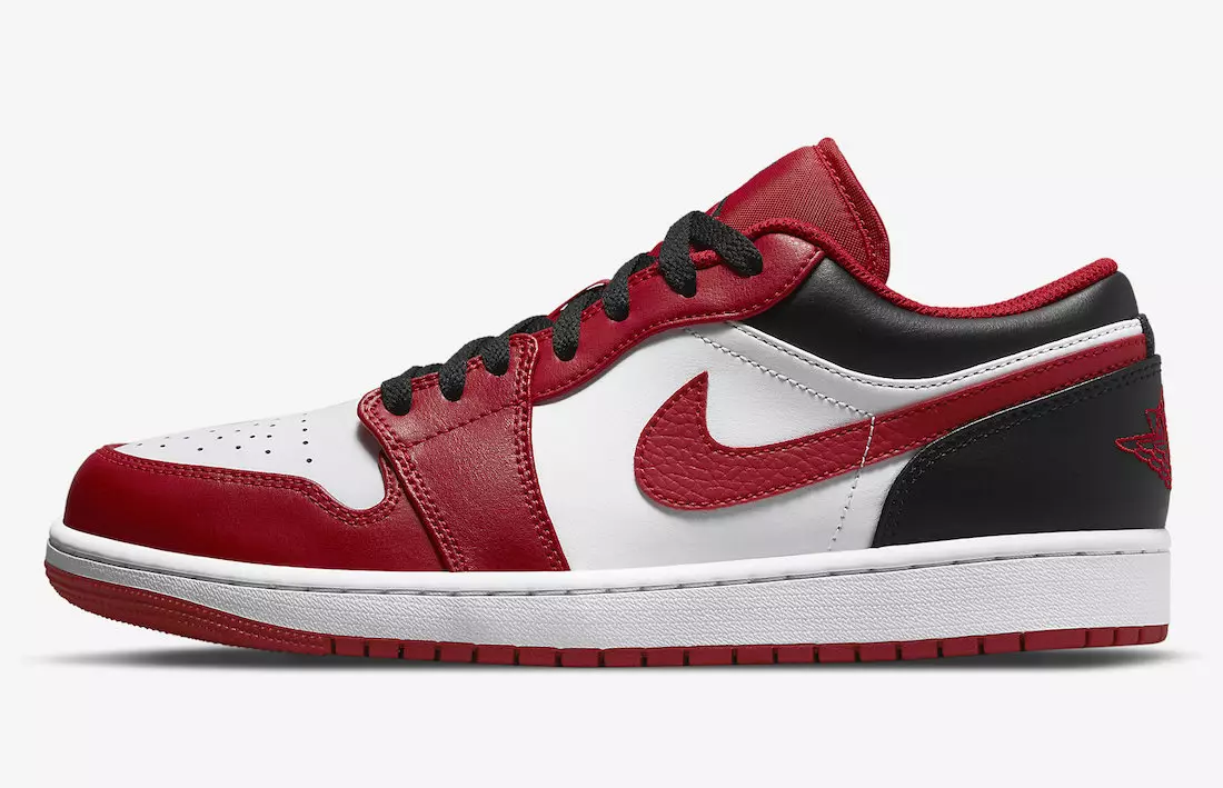 Air Jordan 1 Low White Red Black 553558-163 Дата випуску