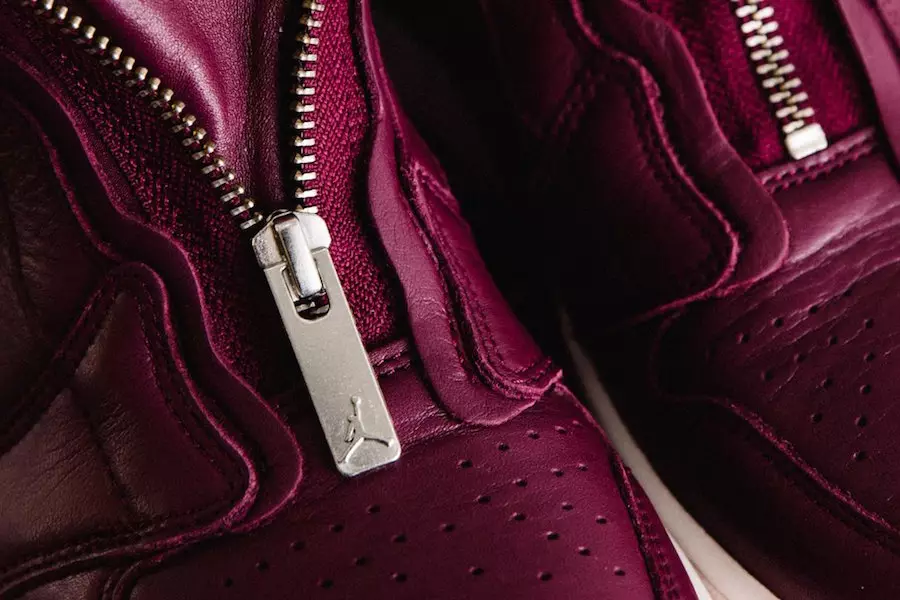 Air Jordan 1 Yüksək Zip Bordo AT0575-600