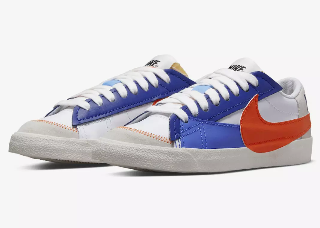 Nike Blazer Low Jumbo Цагаан Бараан индранил цэнхэр Safety Orange DV9122-181 Гарсан огноо