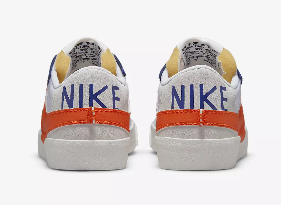 Nike Blazer Low Jumbo White Dark Sapphire Blue Safety Orange DV9122-181 Թողարկման ամսաթիվ