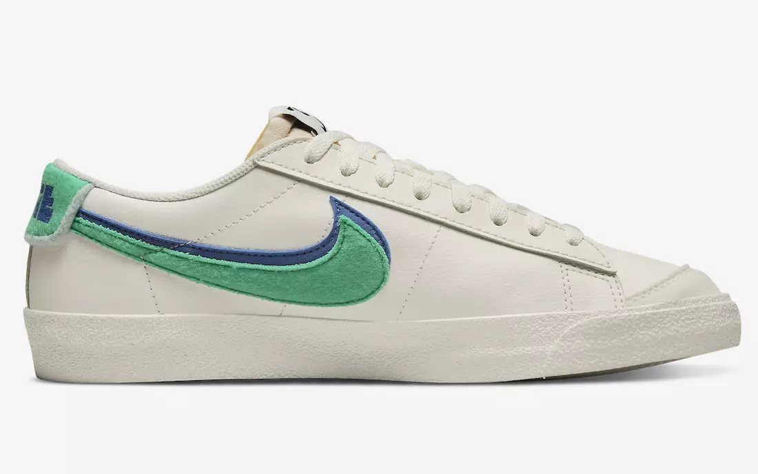 Nike Blazer Low Phantom Stadium Green Old Royal Iswed DO9777-001 Data tar-Rilaxx