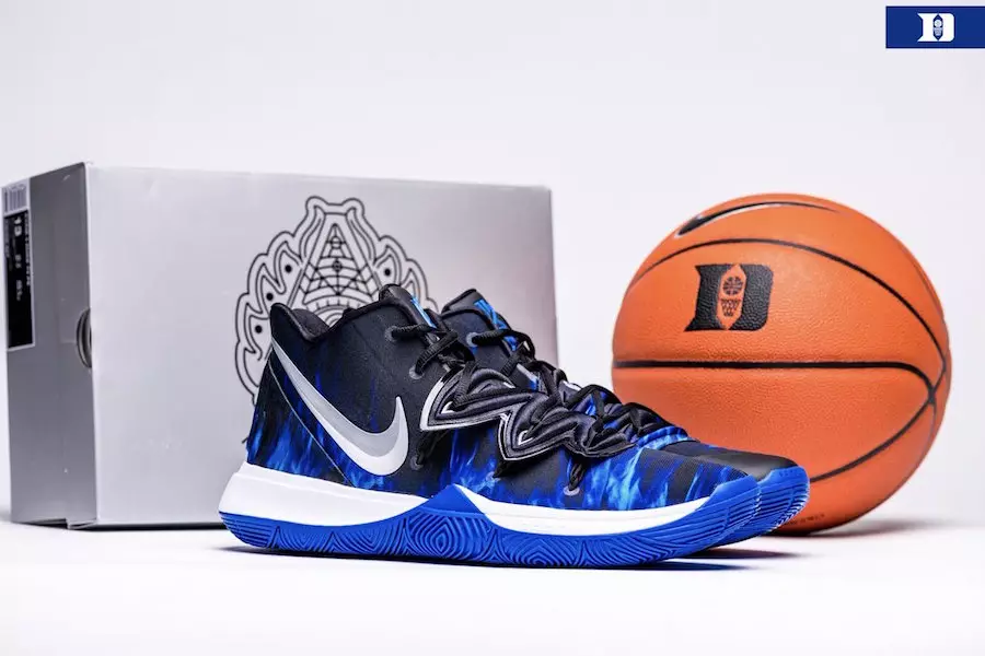 Nike Kyrie 5 Duke Azul Diablos Fuego PE