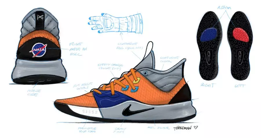 Tarehe ya Kutolewa ya Nike PG 3 NASA CI2666-800