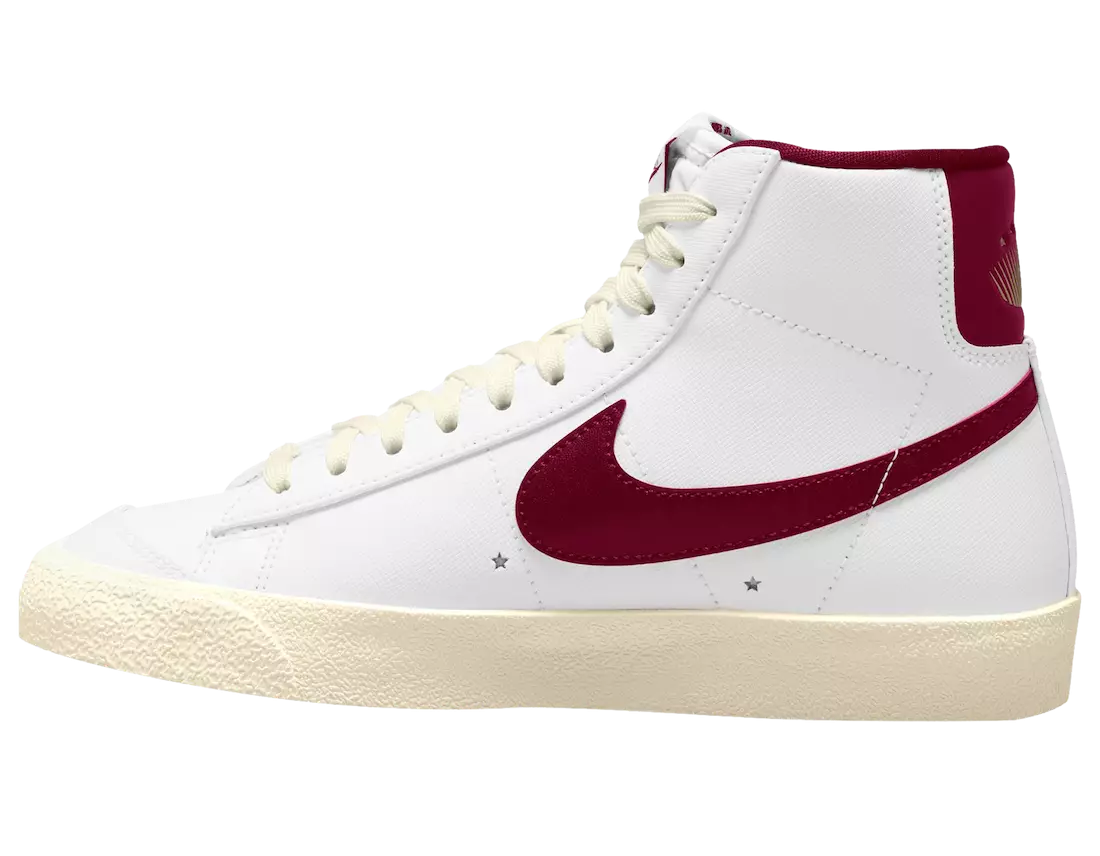 Nike Blazer Mid Summit White Team אדום מוסלין מטאלי זהב DV7003-100 תאריך יציאה