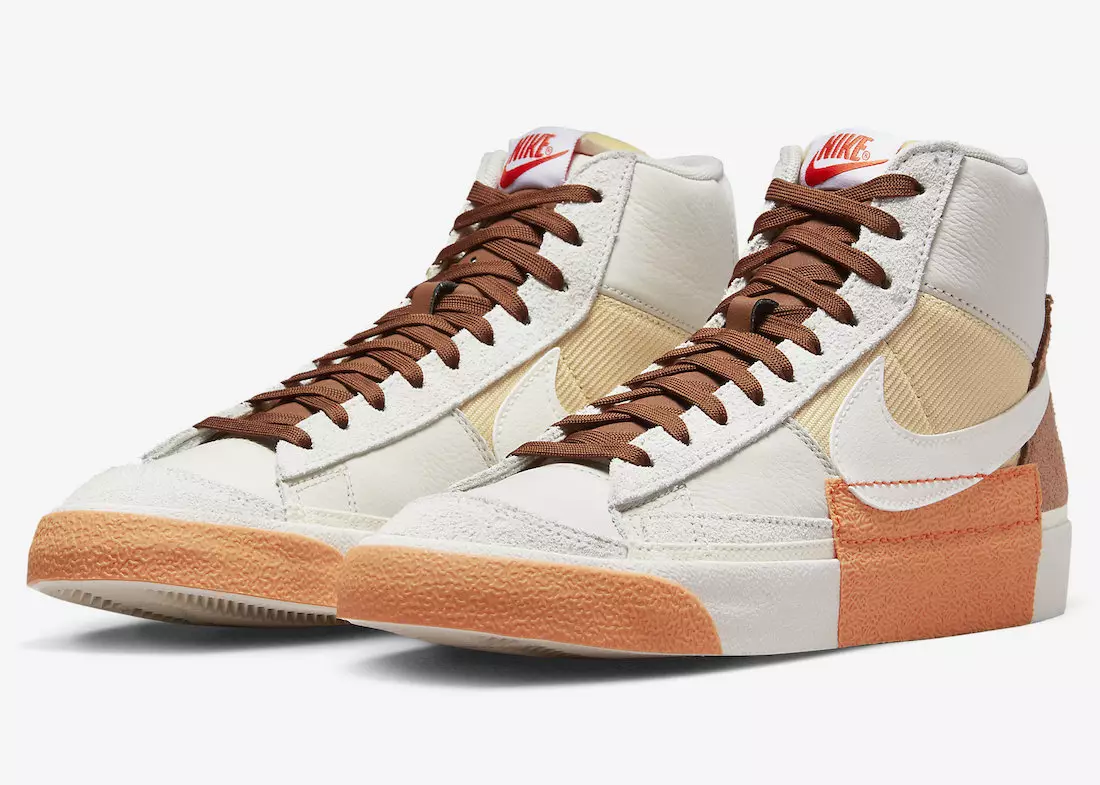 Dësen Nike Blazer Mid '77 Remastered Kommt a Liicht Knach mat Pecan Akzenter