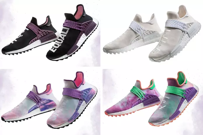 Pharrell x adidas NMD Hu Colorways para 2018