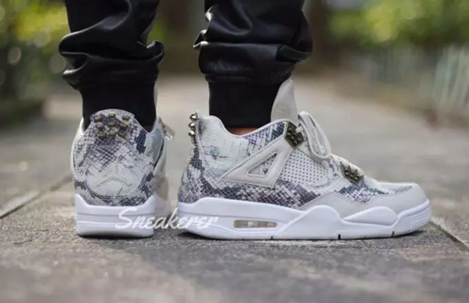 Aer Jordan 4 Snakeskin Préimh Retro