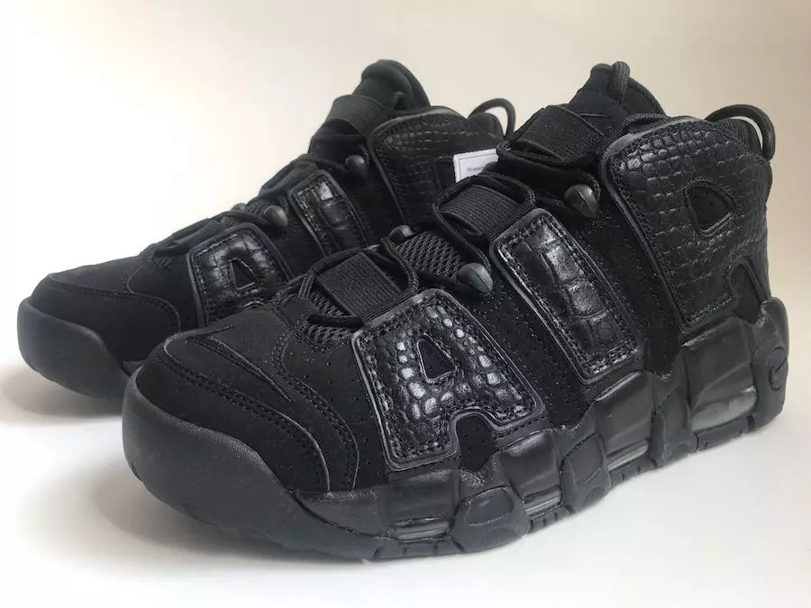 Campione di Nike Air More Uptempo Black Croc