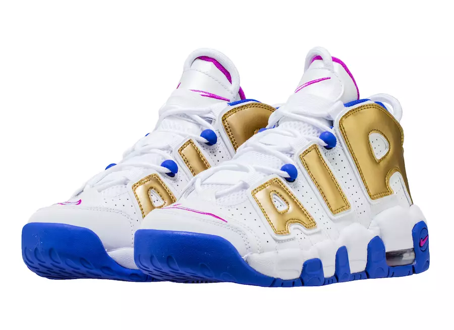 Nike Air More Uptempo Fuchsia Blast Metallic Gold 415082-106