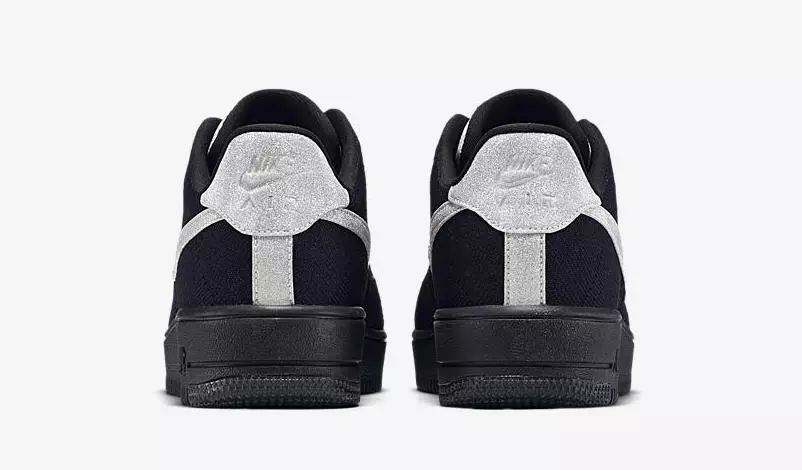 Nike Air Force 1 Ultra Flyknit Negras Metálicas Plateadas 908670-001