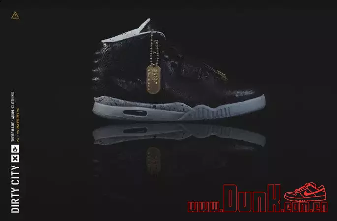 Nike Air Yeezy 2 Schmutzige Stadt Custom