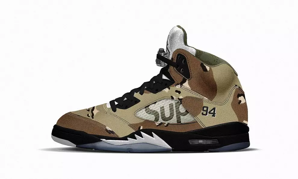 Uachtarach Aeir Jordan 5 Camo