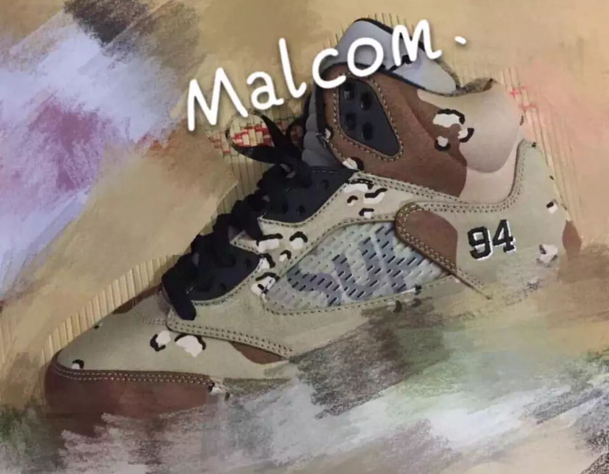 Suprême Air Jordan 5 Camo