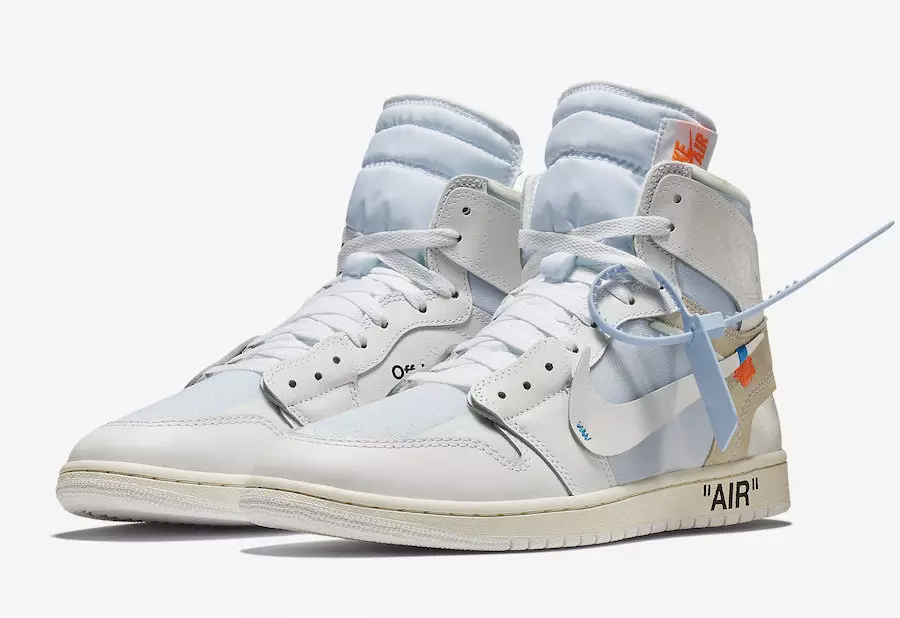 Off-White Air Jordan 1 အဖြူရောင် AQ0818-100