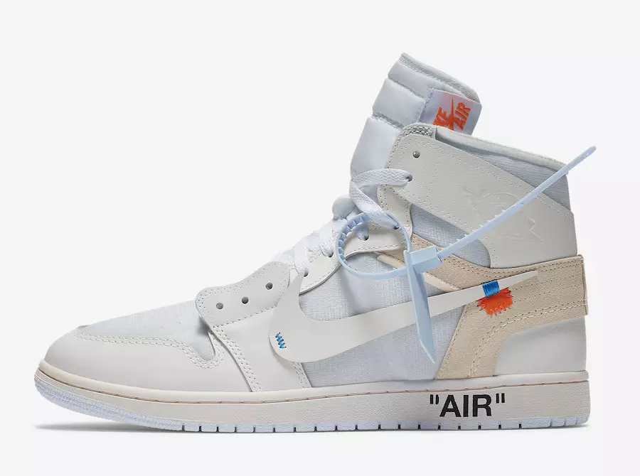 Off-White Air Jordan 1 အဖြူရောင် AQ0818-100