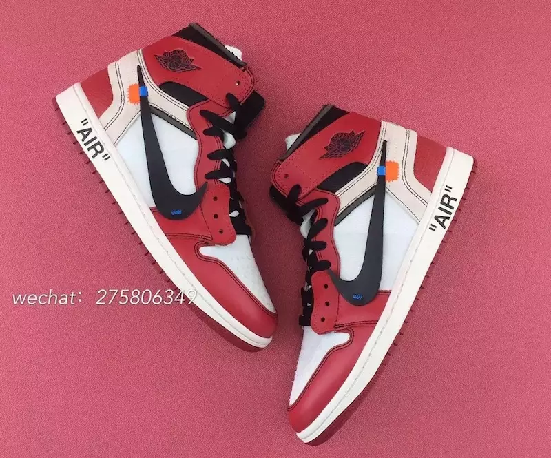 OFF-WHITE Air Jordan 1 Chikagoda chiqarilgan sana